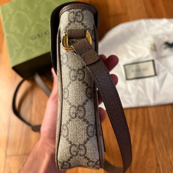 Like New Gucci Ophidia Messenger Bag Phone Pouch Crossbody Bag - Picture 7 of 16